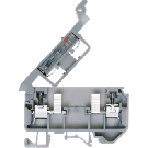 Elmex Fuse Terminals-Block,KUFH 4A, Product Type: KUFH 4A, Conductor Size: 4 sq mm, Current Rating: 0, Pitch: 9 mm (0.35 Inch), Width: 77.75 mm (3.03 Inch), Height: 53.5 mm (2.09 Inch)