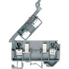 Elmex Fuse Terminals-Block,KUFH 4D, Product Type: KUFH 4D, Conductor Size: 4 sq mm, Current Rating: 0, Pitch: 9 mm (0.35 Inch), Width: 77.75 mm (3.03 Inch), Height: 53.5 mm (2.09 Inch)