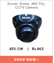 Zicom, Dome, 480 TVL, CCTV Camera