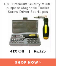 GBT Multipurpose Magnetic Toolkit Screw Driver Set 41 pcs