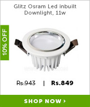 Glitz Osram Led inbuilt Downlight 11wOSDLRDCW