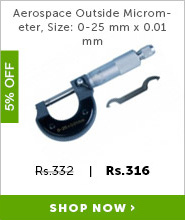 Aerospace Outside Micrometer  Size: 0-25 mm x 0 01 mm 