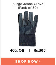Burge     Jeans Glove (Pack of 30)