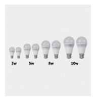 Evergreen (3W+5W+8 W+10 W) LED Bulbs (Pack of 8)