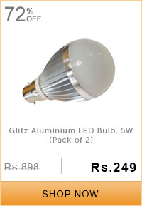 Glitz Aluminium LED Bulb, 5W (Pack of 2)