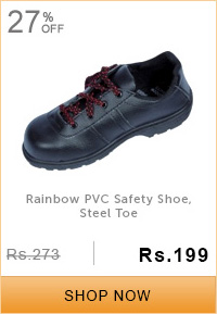 Rainbow PVC Safety Shoe, Steel Toe