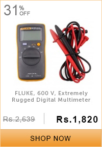 FLUKE, 600 V, Extremely Rugged Digital Multimeter, FLUKE-101 (Pack of 1)