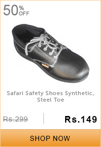 Safari Safety Shoes Synthetic, Steel Toe